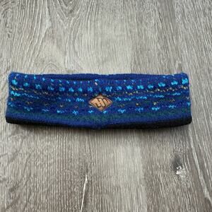 Vintage Merkley Headgear Blue Fair Isle Toronto Vail Winter‎ Headband Ear Warmer